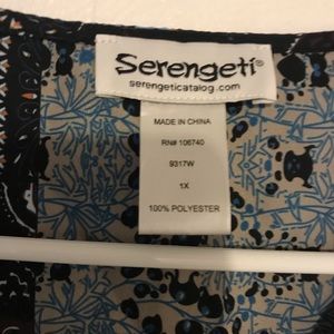 Serengeti Tops - Printed Tunic Size 1X Serengeti Tops - Printed Tunic Size 1X